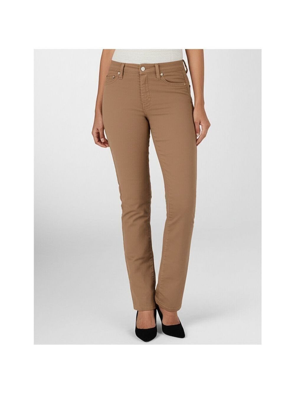 NYDJ Samantha Slim Jeans Brown Size 16 NWT